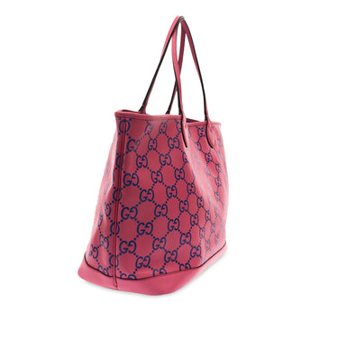 Pink Gucci Large GG Embossed Tote