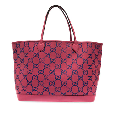 Pink Gucci Large GG Embossed Tote