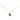 Gold Chanel Gold Plated Rhinestone CC Heart Pendant Necklace