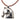 Silver Hermès Palladium Plated Horse Head Pendant Necklace