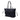 Blue Prada Saffiano Trimmed Tessuto Tote