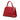 Red Prada Medium Saffiano Cuir Monochrome Top Handle Tote Satchel