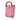 Pink Gucci Mini Calfskin Bamboo Top Handle Bag Satchel