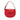 Red Fendi Small Leather Croissant Hobo