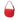 Red Fendi Small Leather Croissant Hobo