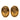 Gold Chanel CC Gold Plated Oval Crown Earrings