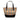 Beige Burberry Mini Haymarket Check Canvas Handbag