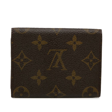 Brown Louis Vuitton Monogram Card Case - Designer Revival