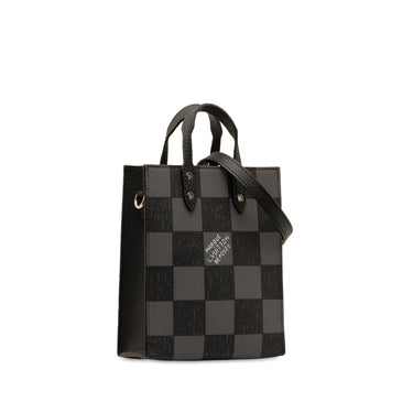 Black Louis Vuitton Damier Checkerboard Sac Plat XS Satchel - Designer Revival