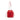 Red Saint Laurent Lambskin Teddy Drawstring Bucket Bag - Designer Revival