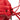 Red Saint Laurent Lambskin Teddy Drawstring Bucket Bag - Designer Revival