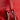 Red Saint Laurent Lambskin Teddy Drawstring Bucket Bag - Designer Revival