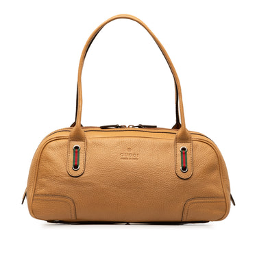 Tan Gucci Leather Princy Shoulder Bag - Designer Revival