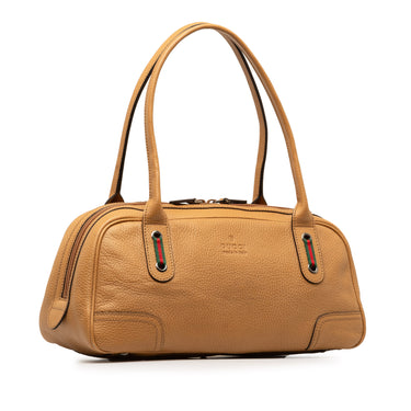 Tan Gucci Leather Princy Shoulder Bag