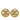Gold Chanel CC Gold Plated Round Clip On Earrings
