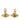Gold Chanel CC Gold Plated Round Clip On Earrings