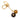 Gold Louis Vuitton Gold Plated Strass and Resin Jack and Lucie Key Holder and Bag Charm