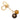 Gold Louis Vuitton Gold Plated Strass and Resin Jack and Lucie Key Holder and Bag Charm