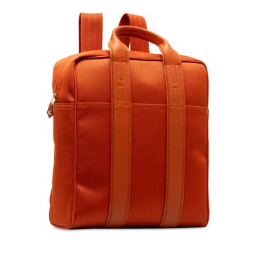 Orange Hermès Toile and Swift Acapulco Backpack