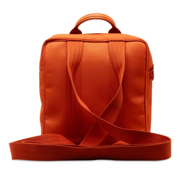 Orange Hermès Toile and Swift Acapulco Backpack