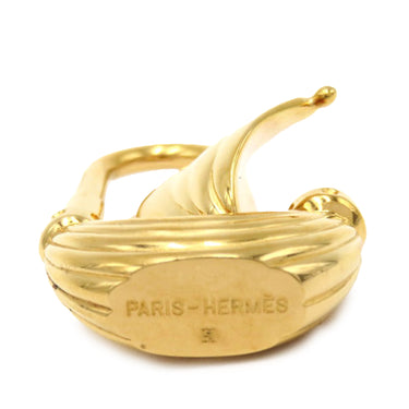 Gold Hermes L’Air De Paris Sailing Boat Cadena Lock Charm