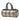 Beige Burberry House Check Canvas Barrel Handbag