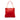 Red Bottega Veneta Intrecciato Trimmed Leather Shoulder Bag
