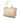 White Bottega Veneta Intrecciato Trimmed Nappa Tina Handbag