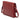 Red Burberry Embossed Grain Check Leather Langley Crossbody