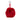 Red Fendi Fox Fur Pompom Bag Charm Key Chain - Designer Revival