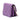Purple Chanel CC Quilted Lambskin Coco Card Holder on Chain Crossbody Bag