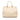 Cream Prada Large Vitello Daino Double Zip Tote Satchel