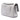 Silver Chanel Medium Classic Chevron Iridescent Lambskin Double Flap Shoulder Bag