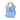 Blue Gucci Mini Calfskin Bamboo Top Handle Bag Satchel