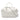 White Fendi Zucca Embossed Nappa FF 1974 Bauletto Piccolo Bag Satchel - Designer Revival