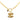 Gold Chanel Gold Plated CC Quilted Pendant Necklace - Designer Revival