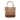 Brown Burberry Vintage Check Canvas Bucket Bag
