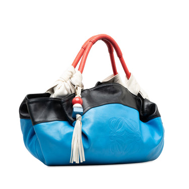Blue LOEWE Multicolor Nappa Aire Handbag