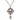 Silver Chanel Brass CC Strass Pendant Necklace