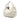 White Gucci Medium Pebbled Calfskin Twill Tote
