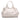 White Gucci Large Diamante Raffia Sukey Tote - Designer Revival