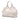 White Gucci Large Diamante Raffia Sukey Tote - Designer Revival