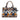 Blue Prada Small Floral Printed Canvas Canapa Satchel