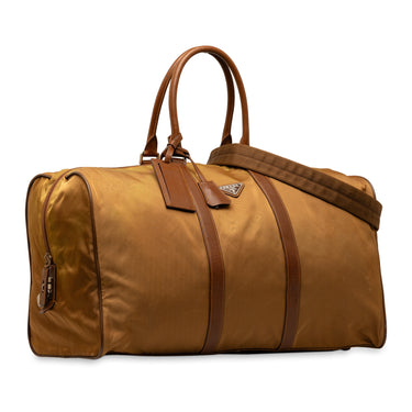 Brown Prada Tessuto Travel Bag