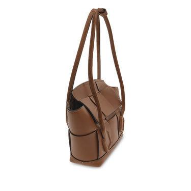 Brown Bottega Veneta Medium Maxi Intrecciato Arco Bag - Designer Revival