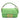 Green Fendi Mini Zucca Embossed Leather Baguette Satchel