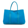 Blue Hermès Toile Garden Party 36 Tote Bag - Designer Revival