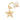 Gold Chanel CC Gold Plated Enamel Star Push Back Earrings
