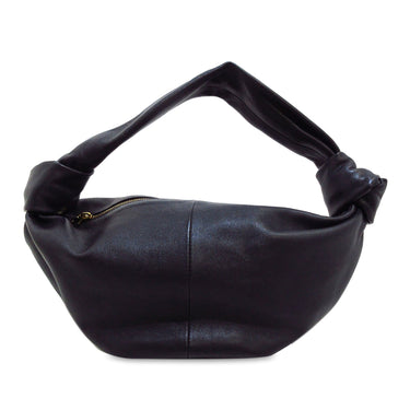 Black Bottega Veneta Mini Leather Double Knot Handbag - Designer Revival