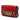 Red Burberry Leather and House Check Canvas Bridle Abbott Crossbody
